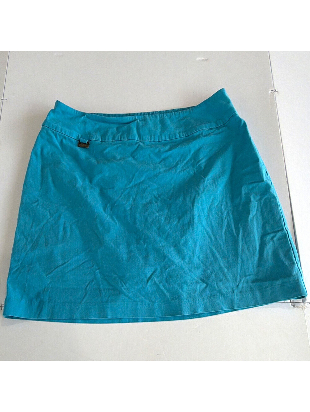 Peck & Peck Women's Blue Pull-On Athletic Skort 12 Tennis Golf Stretch
